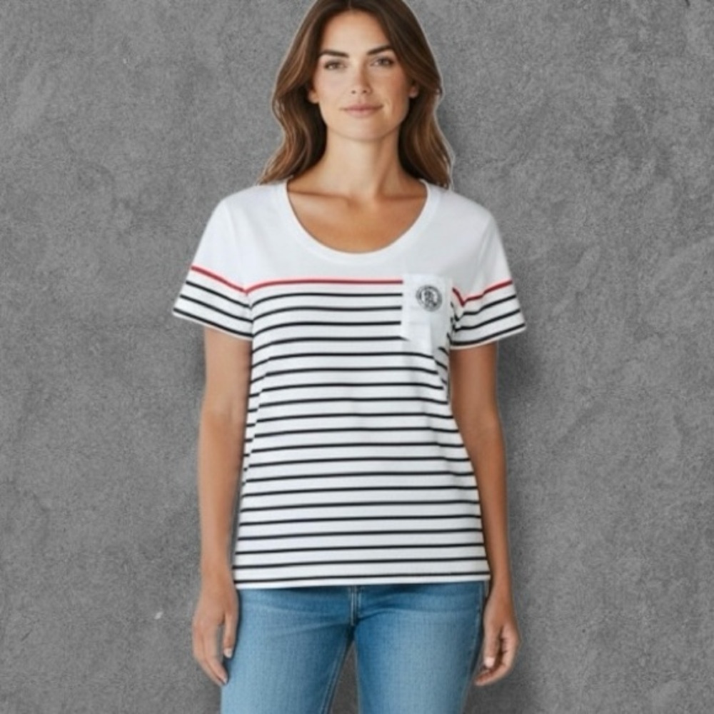 Lauren Ralph Lauren Striped Pocket Tee